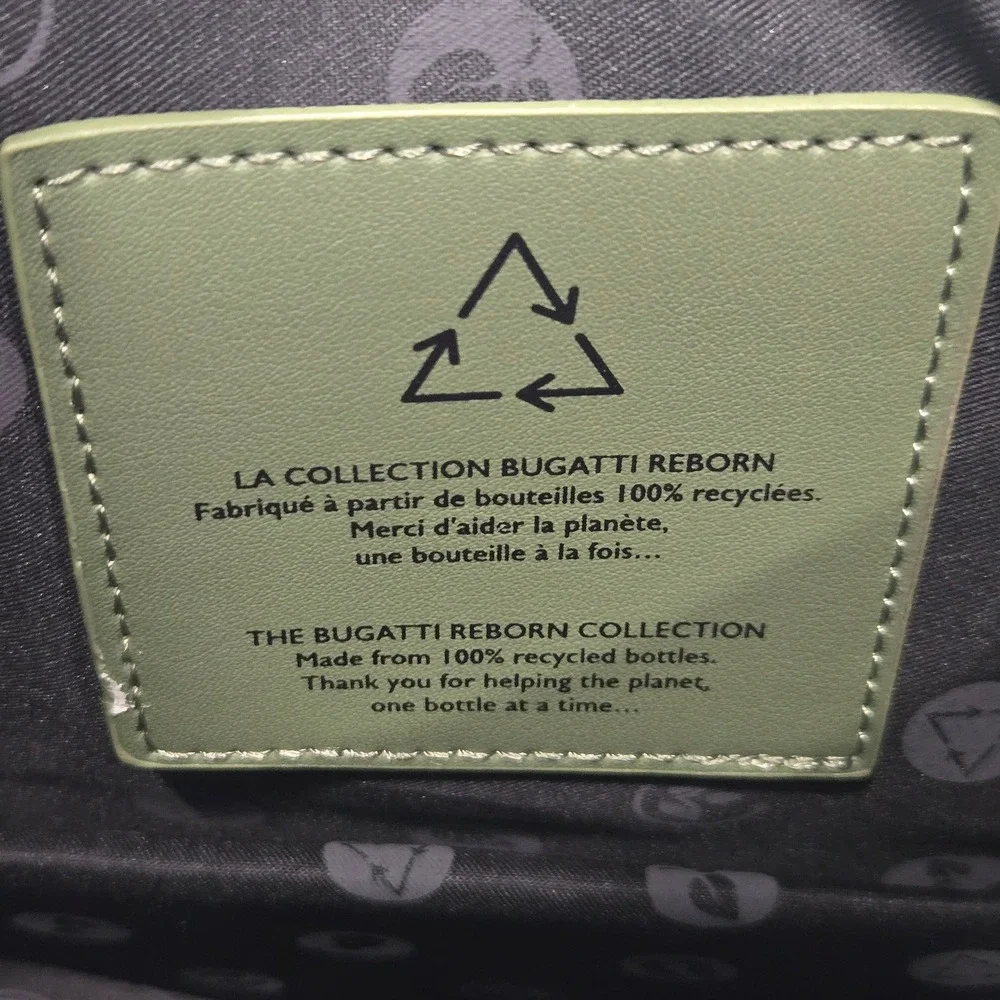 NWT Bugatti Reborn Backpack‎ Navy Blue Padded Laptop Section RFID Travel Commute